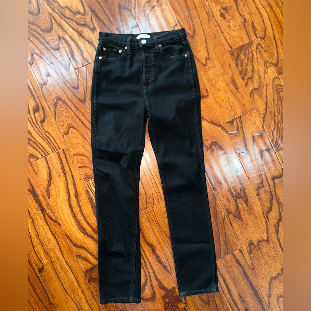 Re/done jeans size 26 in black